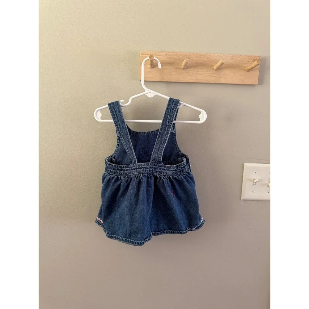 3/6m vintage oshkosh denim dress